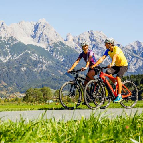 Cycle through alpine scenery in Austria