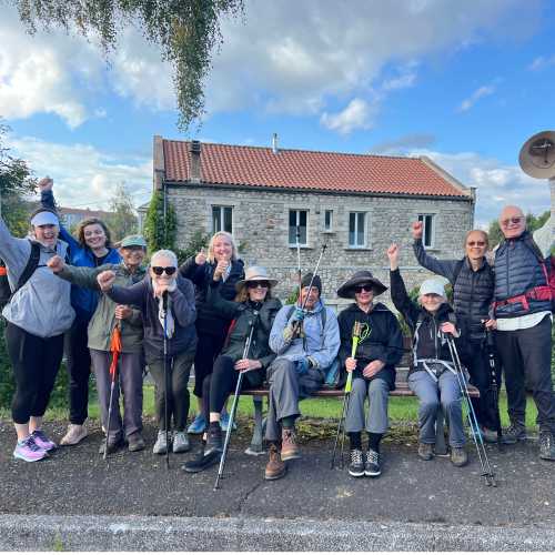 Happy group on the Le Puy Camino