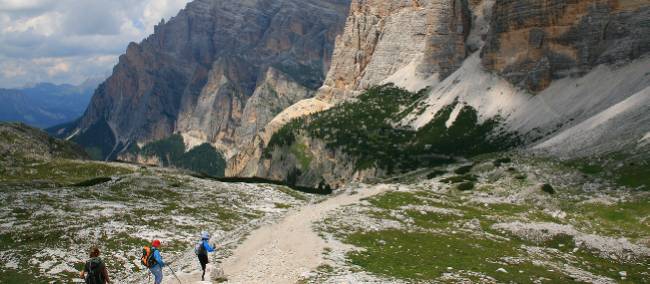 Descending towards the Utia Scotoni Hut, The Dolomites
