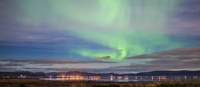 The Northern Lights on display in Iceland