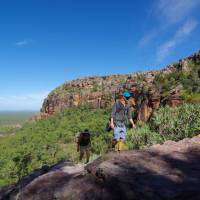 Trekking in to the stone country on the Nourlangie Massif, Kakadu | Rhys Clarke
