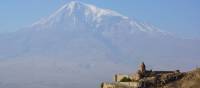 Khor Virap Monastery in Armenia looking across to Mt Ararat