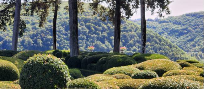Cycling by the gorgeous scenery in Marqueyssac, France | Elisa Harris