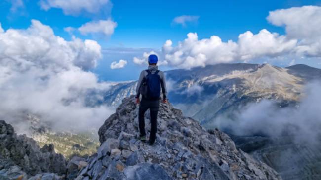 Hike to the top of Mount Olympus in Greece