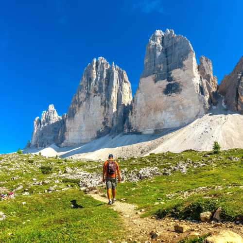 Hiking in the stunning Dolomites