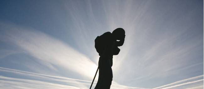 Statue on the Compostela Trail to Santiago