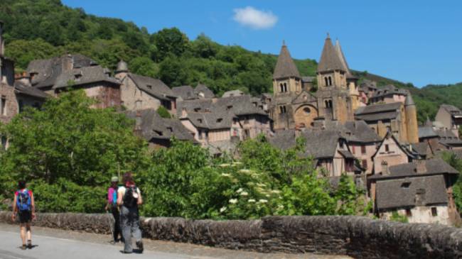 Wandering through the village of Conques